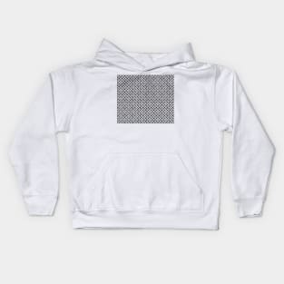 Black and white dots pattern Kids Hoodie